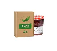 Fruit Preserve Jam Jar - Strawberry Conserve - 370g - Compatible with Bonne Maman By Luxe Bitez (Pack of 4)
