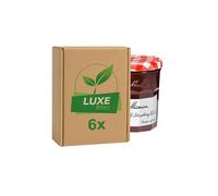 Fruit Preserve Jam Jar - Strawberry & Wild Strawberry Conserve - 370g - Compatible with Bonne Maman By Luxe Bitez (Pack of 6)