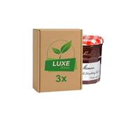 Fruit Preserve Jam Jar - Strawberry & Wild Strawberry Conserve - 370g - Compatible with Bonne Maman By Luxe Bitez (Pack of 3)