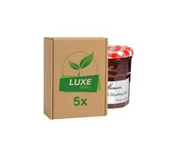 Fruit Preserve Jam Jar - Strawberry & Wild Strawberry Conserve - 370g - Compatible with Bonne Maman By Luxe Bitez (Pack of 5)