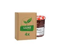 Fruit Preserve Jam Jar - Strawberry & Wild Strawberry Conserve - 370g - Compatible with Bonne Maman By Luxe Bitez (Pack of 4)