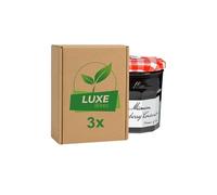 Fruit Preserve Jam Jar - Wild Blueberry Conserve - 370g - Compatible with Bonne Maman By Luxe Bitez (Pack of 3)