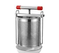 Fruit Press - 2.8L Cross-Beam Stainless Steel Food Grade Crusher, | Cider Juice Maker, Manual Vegetable Juicer, Masher | for Honey Cheese Olive Oil Meal Prep Cooking Home Kitchen Picnic