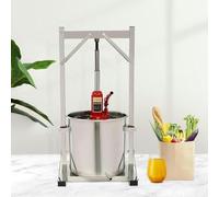 Fruit Press, Fruit Wine Press Of 12/22/36 L, Manual Domestic Press, Stainless Steel Cider Press With Hydraulic, To Make Cider, Wine And Cider