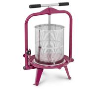 Fruit Press Stainless Steel 14 L Incl. 1 Press Cloth -Wiesenfield - Fruit Presses by Red,Silver