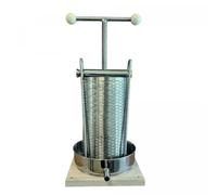 Fruit Press, Wine Press, Apple Press - Maxi, 5 Liter with Stainless Steel Double Basket, Tabletop Model for Juicing Apples, Grapes, Vegetables, and Herbs