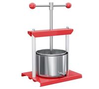 Fruit press Wine press steel 3 l stainless steel basket Berry press