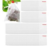 Fruit Protection Bags - 18 x 20 x 0.1 cm, Breathable Fleece Fruit Protection Bags, Pack of 100 Vegetable Bags | Garden Fruit Protection for Tomatoes, Strawberries, Mangoes, Grapes and Citrus Fruits