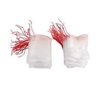 Fruit Protection Bags Drawstring Mesh Bags Nylon Ventilated Bird Barrier for Gardening Fruits Vegetables White 15x10cm 100pcs