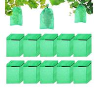 Fruit Protection Bags, Non Woven Mesh Grape Covers with Drawstring, 11.02x14.17x0.04 Inches Gardening Supplies, Tear Resistant Fruit Barrier for Trees, Vegetables, Tomatoes, Flowers and Home Garden