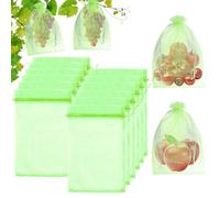 Fruit Protection Netting Bags, 7.87 * 11.81in 30Pcs Reusable Fruit Cage Netting for Fruits Tree Strawberry Grape, Large Organza Bags with Drawstring