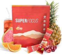 Fruit Punch Blend, Boost Focus, Stable Energy, Sugar Free, Portable Packs | Zero-sugar fruit blend; clear fog & ease mental strain; study work travel; dissolves fast, portable sticks