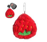 Fruit Purse,Plush Coin Purse - Small Plush Fruit Themed Wallet, Plush Bag Pendant, Fashionable Wear-Resistant Multifunctional Accessory for Key, C, Strawberry, Se référer au descriptif, Refer to