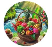 Fruit Puzzles 1000 Piece for Adults And Kids Diverse Fruits Classic Educational Games Impossible Puzzle Toys Relaxing Decor Gift Home Decoration 1000pcs (67.5x67.5cm)