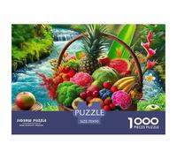 Fruit Puzzles 1000 Pieces for Adults And Kids Diverse Fruits Classic Educational Games Family Puzzle Game Relaxing Decor Gift Home Decoration 70x50cm/1000pcs