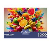 Fruit Puzzles 1000 Pieces for Adults And Kids Diverse Fruits Classic Educational Games Impossible Puzzle Toys Birthday Gifts Beautiful Decoration 38x26cm/1000pcs