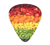 Fruit Rainbow Advanced guitar pick 12 pieces Three thicknesses for bass, electric guitar, acoustic guitar bag
