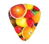 Fruit Rainbow Guitar Plectrums, 12 Pcs Lightweight Guitar Plectrums, 0.46mm/0.71mm/0.96mm Thickness For Acoustic Guitar Acoustic Electric Guitar Ukulele Bass