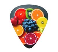 Fruit Rainbow Print 12 Pcs Guitar Picks Fit Lovers 3 Different Thickness 0.46 0.71 0.96mm