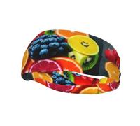 Fruit Rainbow Print Sports Sweatband High-Performance Headbands Fitness Enthusiasts Yoga Outdoor Sports