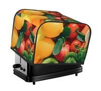 Fruit Rainbow Toaster Dust Cover, 4 Slice Toaster Cover, Kitchen Small Appliance Protection Cover