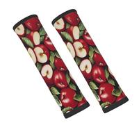 Fruit Red Apples Seat Belt Pads for Car 2 Pack Soft Neoprene Seatbelt Cover Shoulder Pad Neck Cushion Protector Universal Fit for Car Backpack Travel Comfort