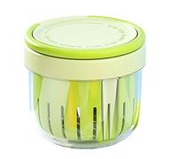 Fruit Salad Cup - 650ml Portable Fruit Snack Containers, Overnight Oatmeal Keeping Cup, Leakproof Travel Mug for Party, Camping, Hiking, Backpacking, Picnic, Meal Prep, Healthy Snacks Anywhere