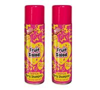 Fruit Salad Dry Shampoo 250ml x Pack of 2 - Tropical - Revive Your Locks and Banish Greasy Hair - This Punchy and Powerful Aerosol Absorbs Oil, Adds Volume and Leaves Hair Sweet Smelling All Day Long
