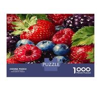 Fruit Series 1000 Piece Jigsaw - Recycled Cardboard & Mind Relaxation Adult Puzzle Berry Medley Art - Puzzle for The Whole Family 38x26cm/1000pcs Housewarming Gift for Families