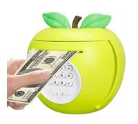 Fruit-Series Electronic Kids Money Bank - Smart Password Cash Safe Box, Automated Coin & Bill Roller, Financial Literacy Toy Function, Kids Bedroom & School Category, Tropical Pineapple Yellow