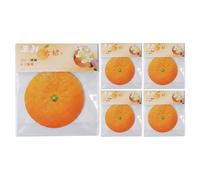 Fruit Shaped Sticky Notes, 5-Piece Set Made of Orange Paper | 8 cm Sticky Notes for Office, School, Classroom, College, University, Workplace, Home, Couples, Friends, Class