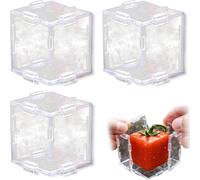 Fruit Shaping Mold - Long-Lasting Triangular Design | Reusable Transparent for Growing Pumpkin Watermelon | Vegetable Mold Breathable Cube for Tomato Strawberry Garden