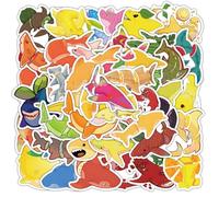 Fruit Shark Stickers 50 Pcs Waterproof Funny Cute Animal Sticker for Laptop Water Bottle Skateboard Car Scrapbook Travel Case Bike Luggage Helmet,Vinyl Cartoon Ocean Stickers for Teens Adults Boys