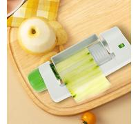 Fruit Sheet Slicer Stainless Steel Fruit and Vegetable Cutter Multifunctional Veggie Sheet Peeler Handheld Kitchen Fruit Peeler Veggie Sheet Slicer for Vegetable Fruit 22.5x10.5x5.5cm xiangbaoshang