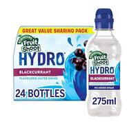 FRUIT SHOOT Hydro Flavoured Water, Blackcurrant 275ml Bottle (Pack of 24)