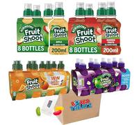 Fruit Shoot Kids Juice, Apple + Orange + Summer Fruits + Apple & Blackcurrant (32X200ml) Boxed Treatz