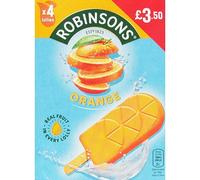 Fruit Shoot Orange Lollies PM £3.50 4pk × Pack of 1