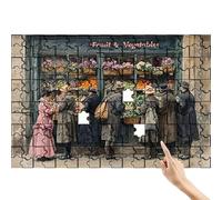 Fruit Shop 1000 Piece Jigsaw Puzzles for Adults, Man Jigsaw Puzzle Educational Games, Colourful Fun Puzzles with Box, Challenging & Brainteasing for The Whole for Men, Home Decor Gifts for Women Y-9
