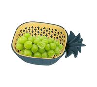 Fruit Sink Basket | Double Layer Vegetable Strainer - Pineapple Shaped Fruit Sink | Salad Preparation Kitchen Sink Camping Picnic Outdoor