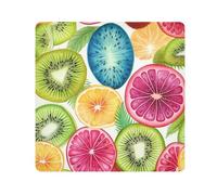Fruit Slice Camera Wrap Cloth, Squares Magic Self-Adhesive Cloth for Lens Camera Anti-Scratch Lens Protector Makeup Wrap Cloth Bag 17.7" x 17.7"