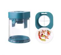 Fruit Slicer Cup, Manual Cutting Machine Cup Slicer, Small Grape Cutter S-licer Tool, Push Type Fruit Cutter with Plate, Detachable F-ruit Slicing Tool Kitchen Gadgets for Food Prep