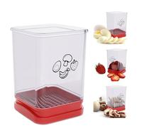 Fruit Slicer Cup, Speed Cutter for Strawberry Banana Grape Egg, Stainless Steel Vegetable Cutting Kitchen Gadget, Kitchen Portable Slicing Tool (1 pcs)