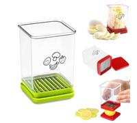 Fruit Slicer, Stainless Steel Cup Cutter - Fast Slicing for Strawberries, Bananas, Grapes, Compact Kitchen Tool, Perfect for Salads, Smoothies, Meal Prep & Home Cooks