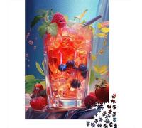 Fruit Smoothie with Blueberries 70x50cm 1000pcs Jigsaw Puzzle, 1000 Piece