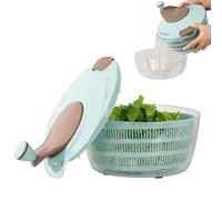 Fruit Spinner, Double Layer Kitchen Container with Pull-Out Basket - Vegetable Washer, Salad Dryer, Centrifuge - for Washing, Baking, Serving Storage, Mixing, Home and Restaurant