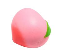 Fruit Squeeze Toy, Peach Shape Fidget, Sensory Play with Soft Touch, Classroom Accessory with Lightweight Style, 4.72x3.94inches Stress Relief Supply, Latex Squeezy Fruit for Work Travel Use
