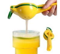 Fruit Squeezer Manual - Handheld Citrus Juicer With Non-Slip Grip | Lemon Lime Orange Vegetable Press, Kitchen, Baby Food, Fitness, Travel, Camping, Restaurant, Home Breakfast Use Accessories