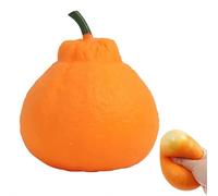 Fruit Squishies,Glitter Fruit Stress Ball,Cute Orange/Mango/Strawberry/Pitaya/Durian Stressballs Fidget Sensoryballs,Anxiety Relief Fidget Toys,Soft Squeeze Decompression Dough,Easter Basket Stuffers