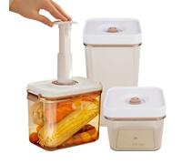 Fruit Storage Container, Vacuum Food Container, Food Container Sets with Lid, Microwave-Safe Fridge Sealed Glass for Kitchens, Home, Travel, Restaurant, Apartment, Workplace