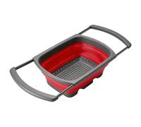 Fruit Strainer - Kitchen Drainer with Extendable Handle | Foldable Sink Strainer for Home, Farmhouse, Pasta, Food, Preparing, Washing, Kitchen Tool, Durable